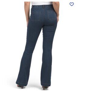 NEW 1822 DENIM Safia Pull On Flare Jeans With Sailor Patch Pockets blue 261mn